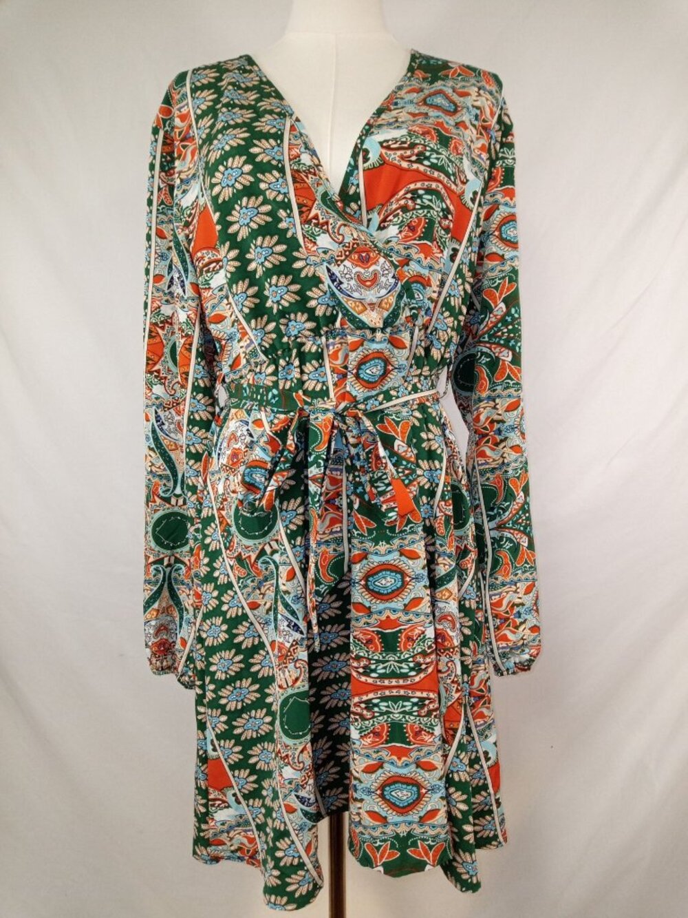 SHEIN VCAY Women's Paisley Mini Dress Sz. XL